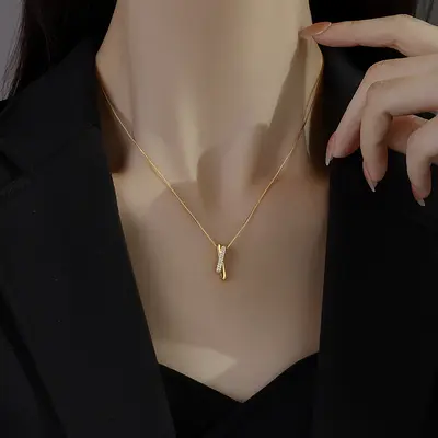 925 sterling silver necklace, niche design luxury accessory