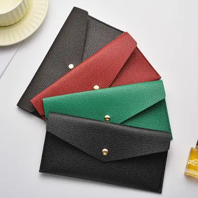 Men's Long Wallet, Large Capacity Multifunctional Clutch with Zipper