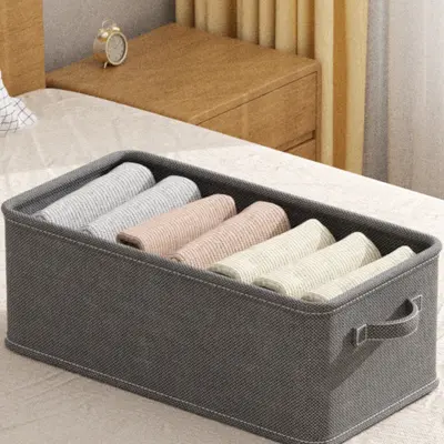 Fabric drawer clothing storage organizer for wardrobe - 6