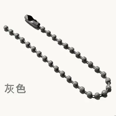 Colored Glass Bead Chain, Baked Paint DIY Chain - 9