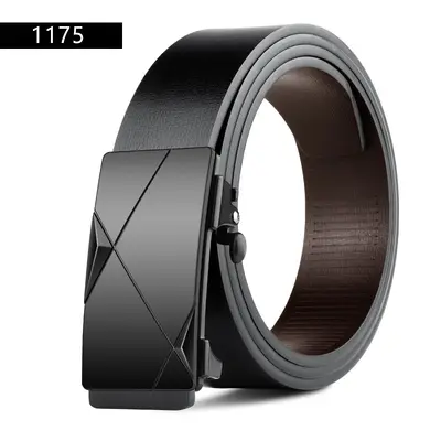 Wholesale manufacturer men's alloy automatic buckle belt work belt men's comfortable belt genuine leather pants belt - 7
