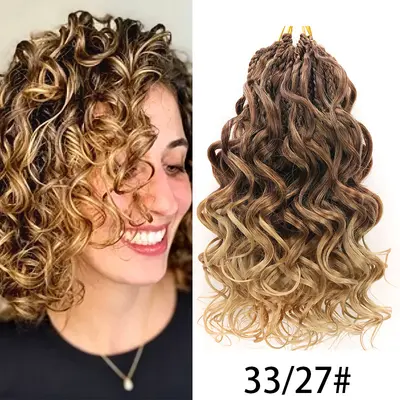 African Dreadlock Crochet Hair, Curly Synthetic Braiding Hair - 9