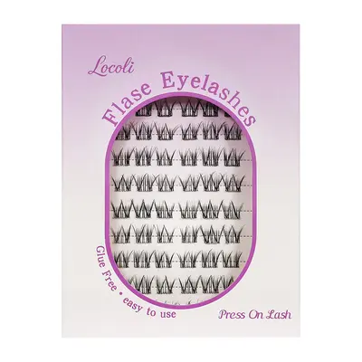 Glue-Free False Eyelashes, Segmented Curl Lash Set