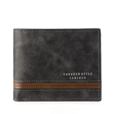 Men's Tri-Fold Wallet with Multiple Card Slots and Coin Pocket - 5