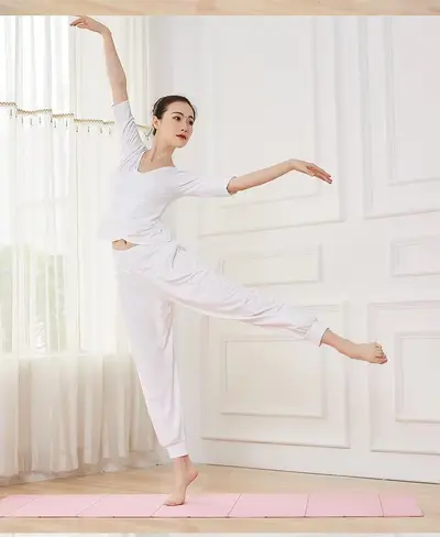 Kadın Modal Yoga Takımı, Hava Yogası ve Koşu İçin, Başlangıç Seviyesi