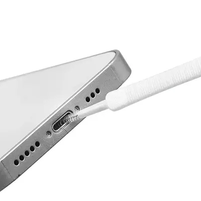 Type-C Veri Portu USB Toz Kapağı Telefon Şarj Portu Silikon Toz Kapağı Fırçalı Temizleme Seti