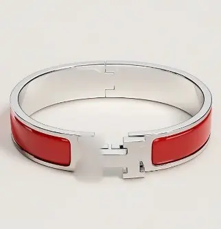 H letter pure silver bracelet, gold plated, couple style - 11