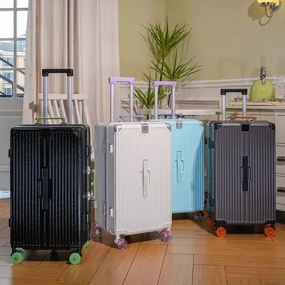 28 Inch Aluminum Frame Suitcase with 20 Inch Boarding Case Set - 5