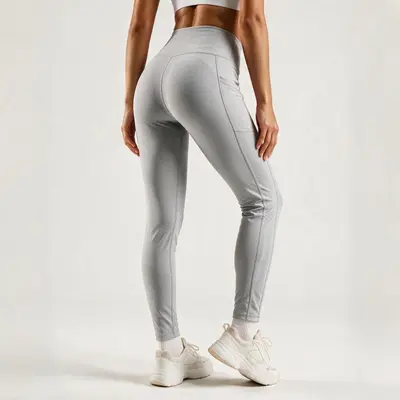 Mingda Yoga-Leggings in hoher Taille mit Seitentaschen, schnelltrocknend - 9