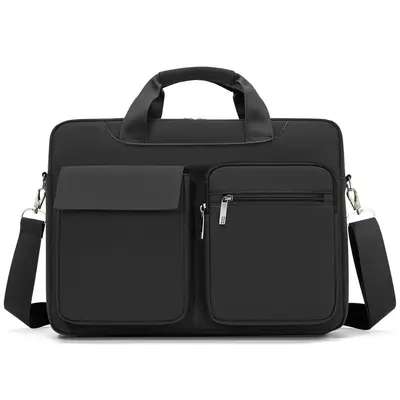 16 Inch Laptop Bag, Oxford Cloth, Multi-Pocket Briefcase - 10