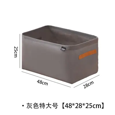 Foldable steel ring fabric storage box - 11