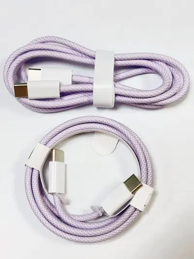 Apple 15 Fast Charging Cable PD Data Cable Type-C to Type-C Braided Macaroni Mobile Phone Charging Cable Suitable for 60W/100W - 11