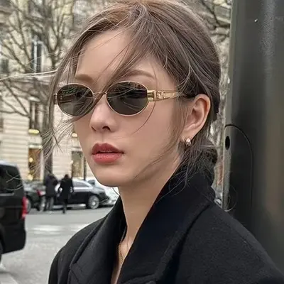 2026 Yeni Model Oval ve Küçük Yuvarlak Moda Güneş Gözlüğü - 1