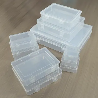 Şeffaf Büyük Yüksek Şeffaf Plastik Saklama Kutusu PP Oyuncak Kitap Dosya Düzenleme Kutusu Pigment Şişesi Plastik Saklama Kutusu - 2
