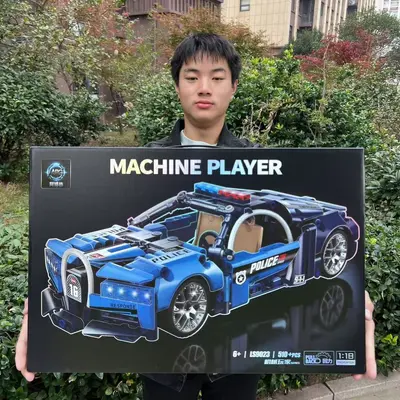 54 cm Large Gift Box F1 Racing Car Building Block Set - 7