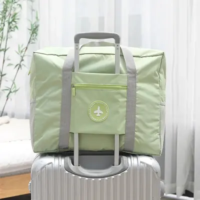 Reisetasche Gepäcktasche Wickeltasche Aufbewahrungstasche großes Fassungsvermögen Tragegriff leicht wasserdicht Kurztrip Reisegepäck faltbar - 12