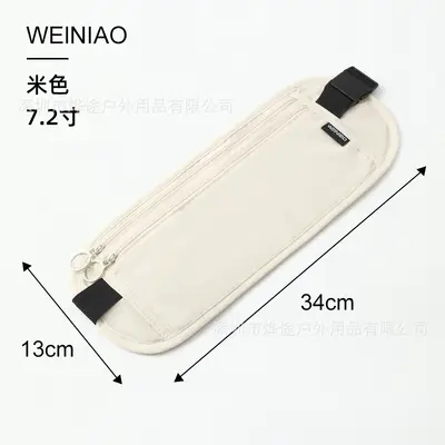 Anti-theft travel waist bag, passport document wallet, personal invisible theft prevention bag, Europe travel abroad crossbody bag - 9