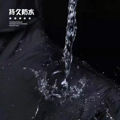 成人雨衣长款连体防雨男女户外人徒步加厚全身地反光雨披 - 5