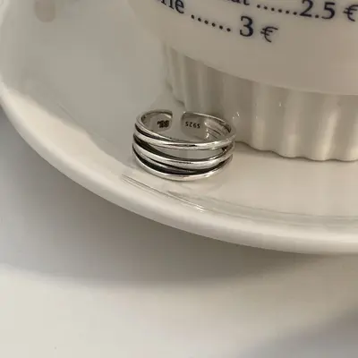 925 sterling silver cross wrap ring, women's - 7