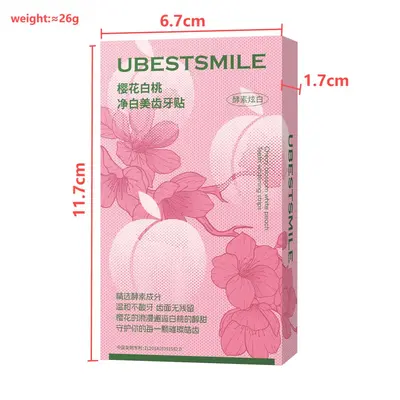 Fruit flavor teeth whitening strips