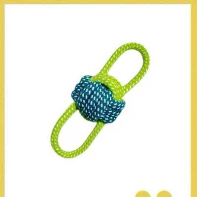 Dog Rope Toy, Durable Knot Ball Tug Rope for Puppies - 10