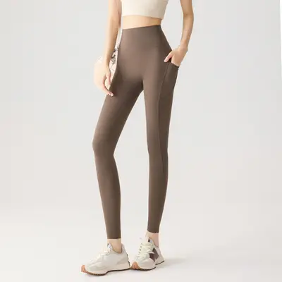 Damen-Yogaleggings, dünnes Sommermodell, Po-Lifting - 9