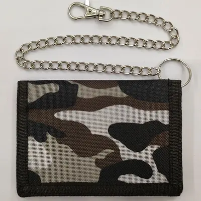 Foldable Waterproof Men's Wallet with Chain and Anti-Theft Waist Pouch - 8