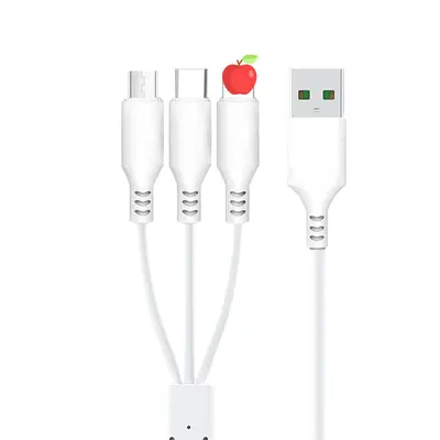 Huawei geeignetes Schnellladekabel mit einer bis drei Anschlüssen für Mobiltelefone Typ-C Apple Android USB-Ladekabel - 7