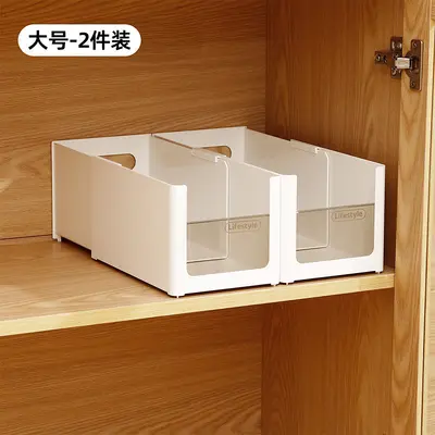 Expandable kitchen storage organizer, stackable, transparent - 8