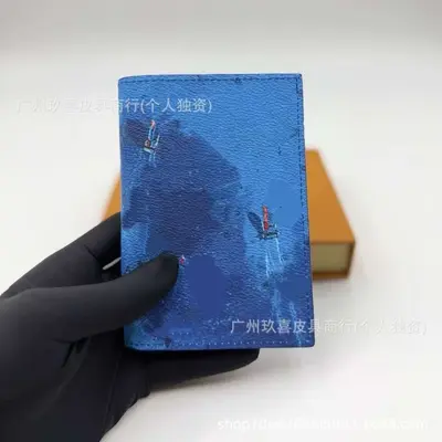Genuine leather passport holder multi-functional card wallet - 6