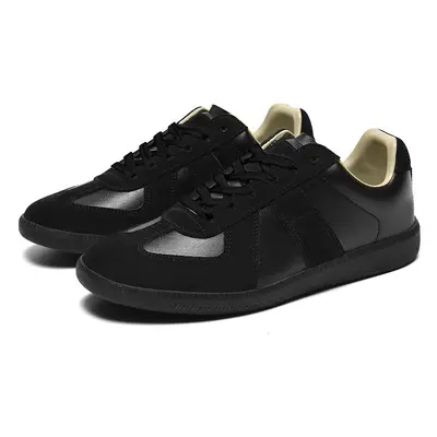 Herren Retro-Lederschuhe, echtes Leder, niedriger Schaft - 10