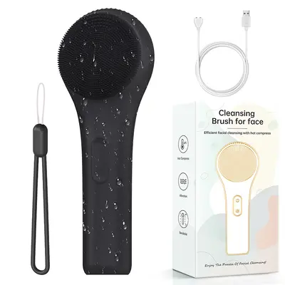 New Temperature Sensing Silicone Facial Cleansing Brush/Cross-Border Hybrid Facial Cleansing Brush - 9