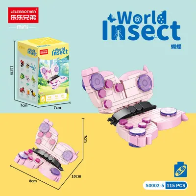 Insect Building Block Model, Compatible with Lego Small Bricks, Educational Toy - 10
