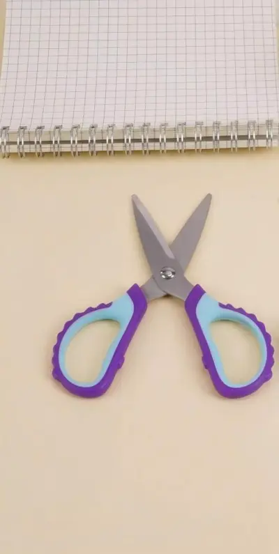Children's Scissors, Stainless Steel Craft Paper-Cutting Scissors, Two-Color - 10
