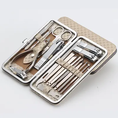 Nail clipper set, 8-19 pieces manicure tools - 9