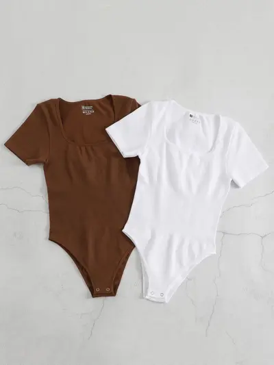 Yoga Bodysuit, Short-Sleeve, Waist-Cinching, Butt-Lifting Shaping Fit