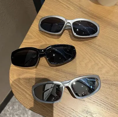 Sonnenbrille mit polarisierter Umgebungstechnologie für Sportfahrräder, Internet-Berühmtheit, Straßenfotografie-Trend, konkave Form