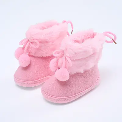Babyschuhe 0-1 Jahre rutschfeste weiche Sohle Baumwolle Lauflernschuhe für Herbst und Wint