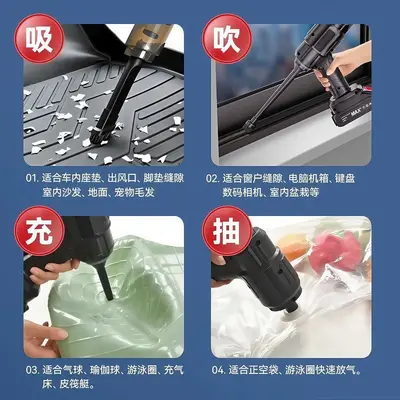 车载吸尘器超强大吸力无线车用迷你手持式小型汽车内家用吹一体机 - 5