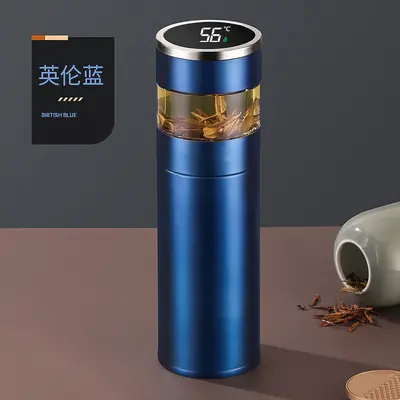 保温杯礼盒装茶水分离智能316不锈钢商务车载泡茶礼品刻字批发杯 - 8