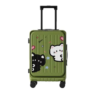 20 Inch Cartoon Cat Suitcase, Lightweight with Side Opening and Combination Lock - 6