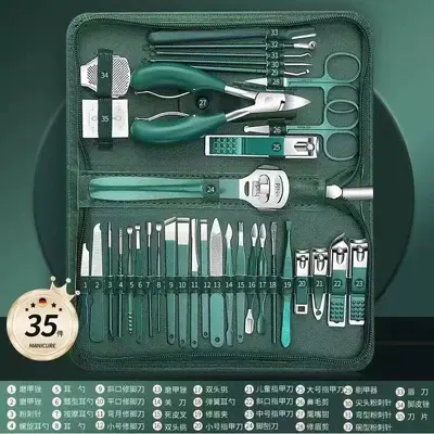 Großhandel Nagelzange Set 35-teilig, Nagelpflegezubehör, Adlerkopfzange, professionelle Nagelschere, komplettes Set zur Entfernung von Nagelhaut