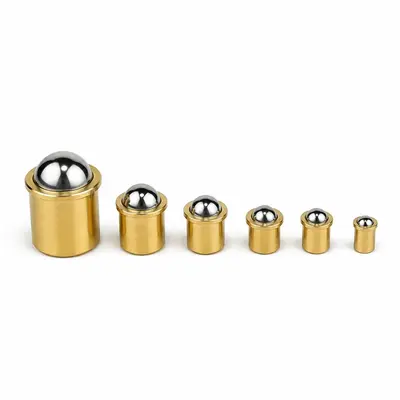 Pure Brass Magnetic Door Catch with Spring, Card Type for Wooden Doors