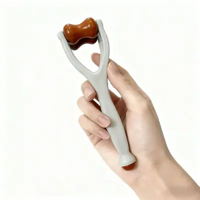 New Solid Wood Multifunctional Finger Massager Massage Roller Meridian Unblocking Portable Finger Kneading Massage Device - 7