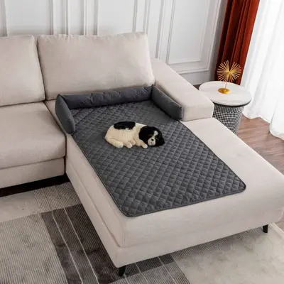 Ultrasonic Cotton Dog and Cat Bed, Car Rear Seat Pet Mat