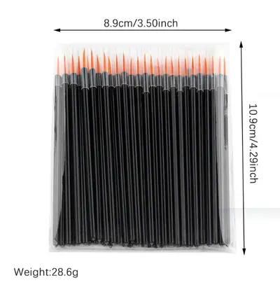 Altın fiber tek kullanımlık saç ve kaş eyeliner fırçası, taşınabilir