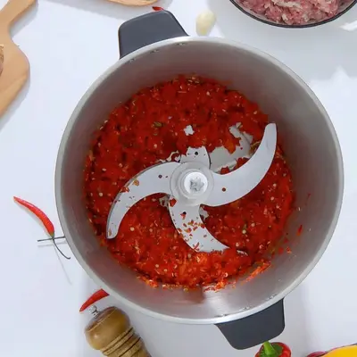 New High-Power Household and Commercial Meat Grinder Dough Mixer Meat Mincer Large Capacity Vegetable Chopper and Chili Sauce Mixer Drop Shipping