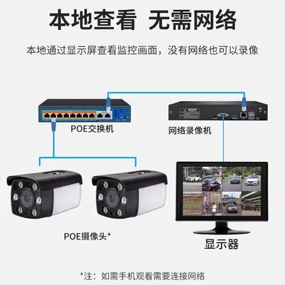 Überwachungskamera 8 MP HD POE Netzwerk Weitwinkel outdoor - 4