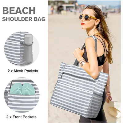 Foldable Beach Bag, Multifunctional for Swimming and Gym - 5