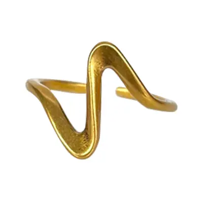 Lanzi Vintage-Retro-Damenring aus hochwertigem antiker Goldtechnik, hochfarbecht, luxuriöses Design, koreanischer Modeschmuck, Fingerring